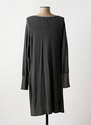 Rochie pulover guler în v mâneci lungi gri TREND BY CAPTAIN TORTUE femeie