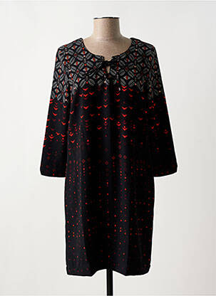 Rochie scurtă mâneci lungi mâneci lungi negru MISS CAPTAIN femeie