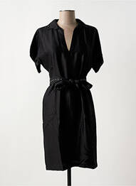 Rochie midi mâneci scurte mâneci scurte negru MAISON CAPTAIN femme