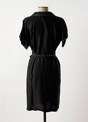 Rochie midi mâneci scurte mâneci scurte negru MAISON CAPTAIN femeie