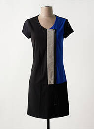 Rochie scurtă mâneci scurte mâneci scurte negru MISS CAPTAIN femme