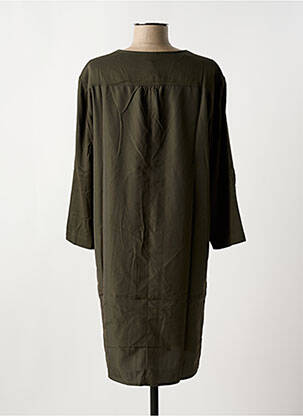 Rochie scurtă mâneci 3/4 mâneci 3/4 verde CAPTAIN TORTUE femeie
