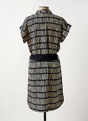 Rochie midi mâneci scurte mâneci scurte negru MAISON CAPTAIN femeie