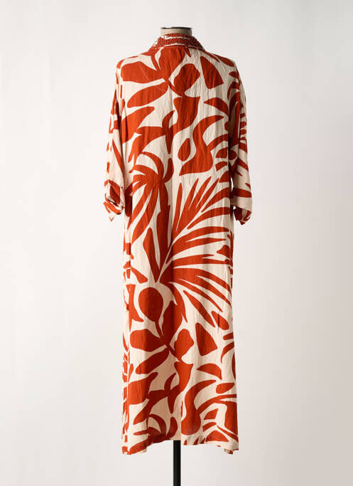 Rochie lungă portocaliu MAISON CAPTAIN femeie