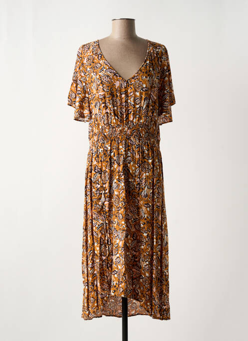 Rochie midi maro MISS BY CAPTAIN TORTUE femeie