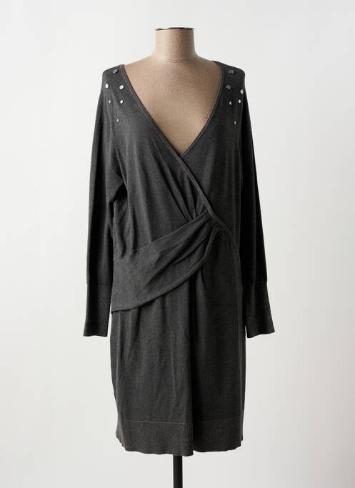 Rochie pulover gri TREND BY CAPTAIN TORTUE femeie