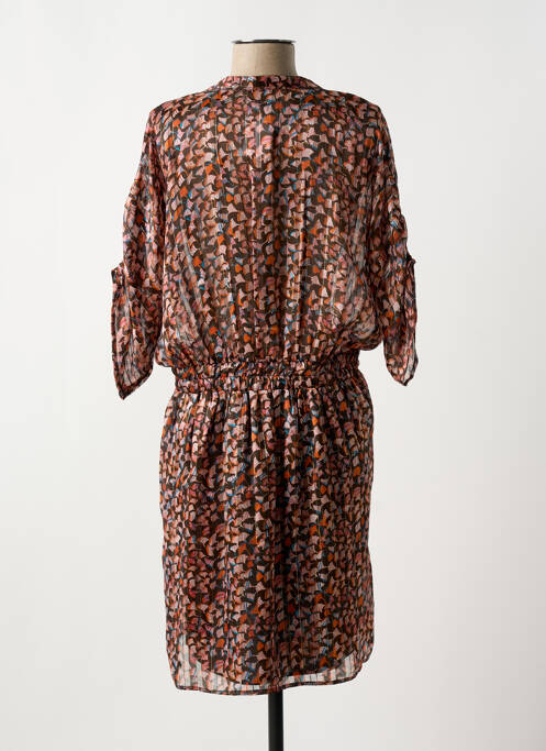 Rochie scurtă maro LITTLE MISS BY CAPTAIN TORTUE femeie