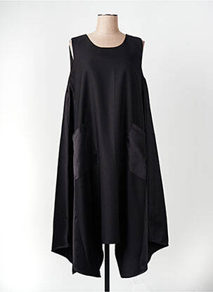 Rochie midi fără mâneci fără mâneci negru TANAIS femeie