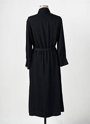 Rochie lungă mâneci lungi mâneci lungi negru MAISON CAPTAIN femeie