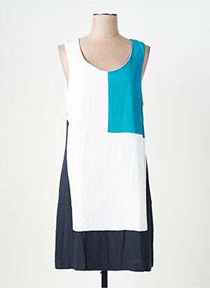 Rochie midi alb MISS CAPTAIN femeie