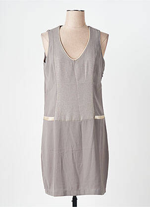 Rochie midi gri MISS CAPTAIN femeie