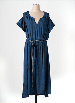 Rochie lungă albastru TREND BY CAPTAIN TORTUE femeie