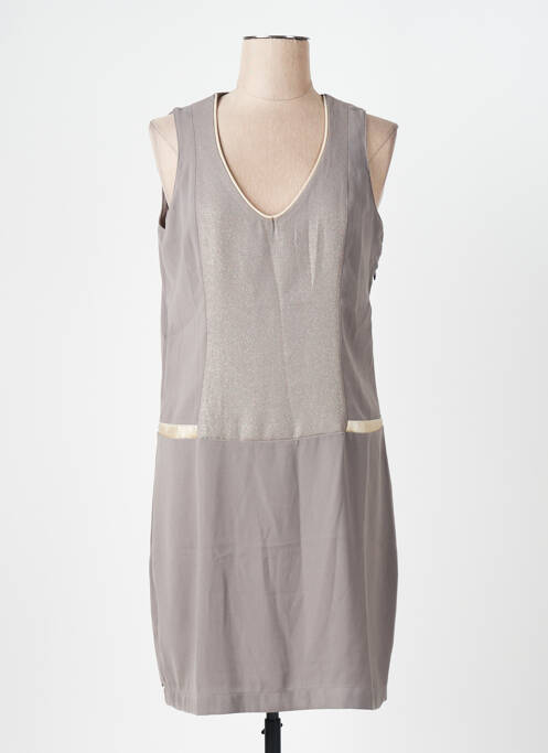 Rochie midi gri MISS CAPTAIN femeie