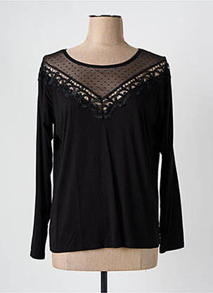 Top negru MAISON CAPTAIN femeie