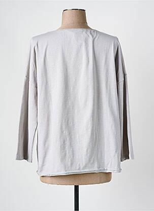 Tricou mâneci 3/4 mâneci 3/4 gri MAISON CAPTAIN femeie