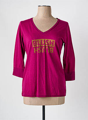 Tricou mâneci 3/4 mâneci 3/4 violet MISS CAPTAIN femeie