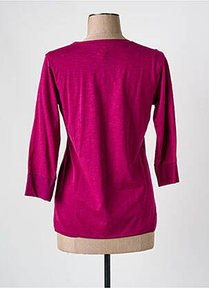 Tricou mâneci 3/4 mâneci 3/4 violet MISS CAPTAIN femeie
