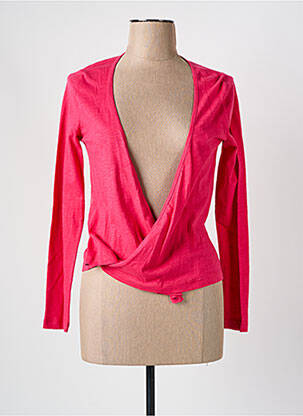 Cardigan petrecut roz JAVA femeie