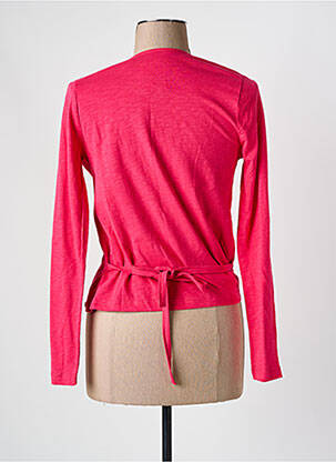 Cardigan petrecut elasticitate roz JAVA femeie
