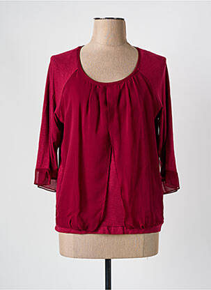 Tricou mâneci 3/4 mâneci 3/4 roșu MISS BY CAPTAIN TORTUE femeie