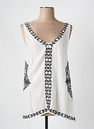 Top alb MISS CAPTAIN femeie