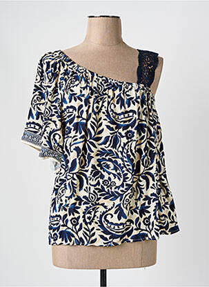 Top albastru MAISON CAPTAIN femeie