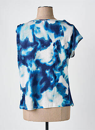 Tricou elasticitate mâneci scurte albastru MISS BY CAPTAIN TORTUE femeie