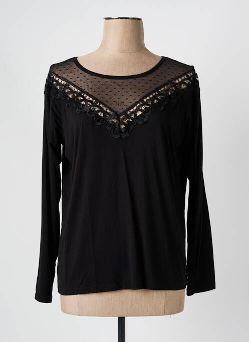 Top negru MAISON CAPTAIN femeie