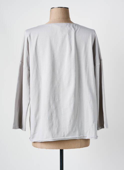 Tricou gri MAISON CAPTAIN femeie