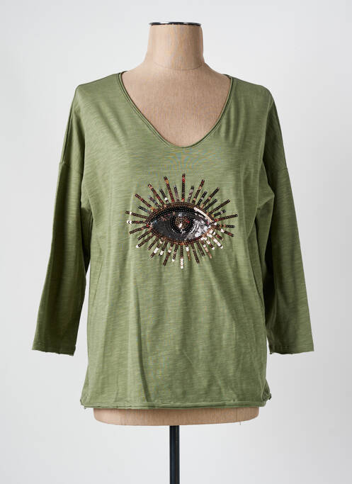 Tricou verde CAPTAIN TORTUE femeie