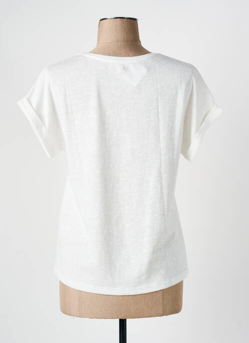 Tricou alb MAISON CAPTAIN femeie