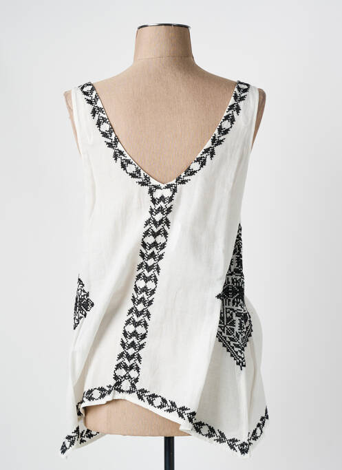 Top alb MISS CAPTAIN femeie