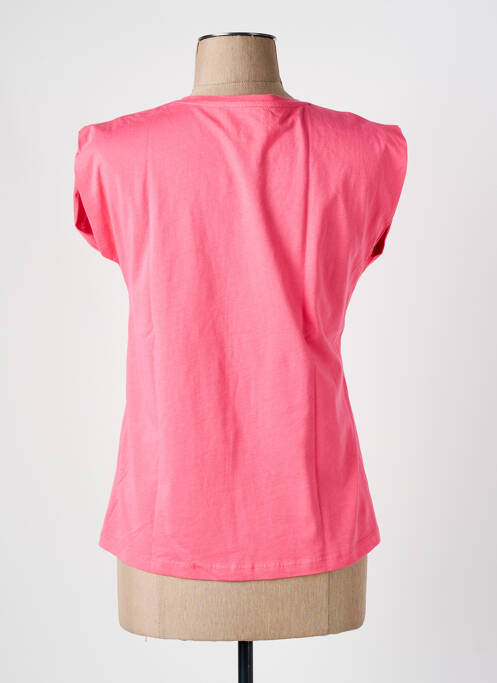 Tricou roz MAISON CAPTAIN femeie