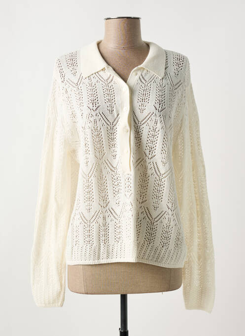 Vestă cu mâneci lungi alb MAISON CAPTAIN femeie