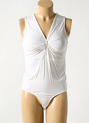 Body de lenjerie elasticitate alb JAVA femeie