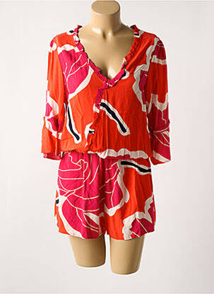 Salopetă scurtă roșu JAVA BY CAPTAIN TORTUE femeie