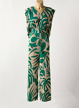 Salopetă-pantalon verde MAISON CAPTAIN femeie