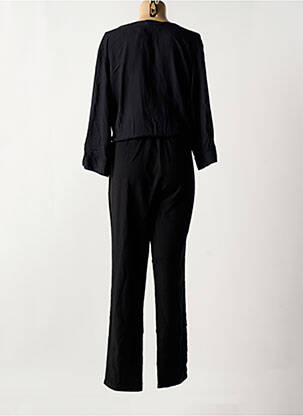 Salopetă-pantalon țesătură crep mâneci 3/4 negru TREND BY CAPTAIN TORTUE femeie