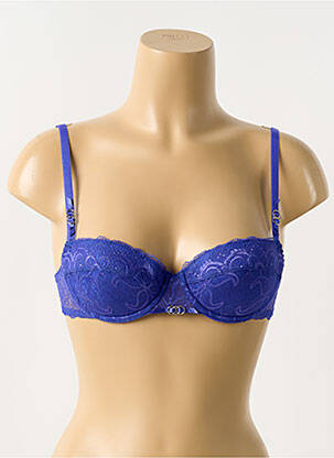 Sutien broderie top sutien modelat albastru ALLANDE femeie
