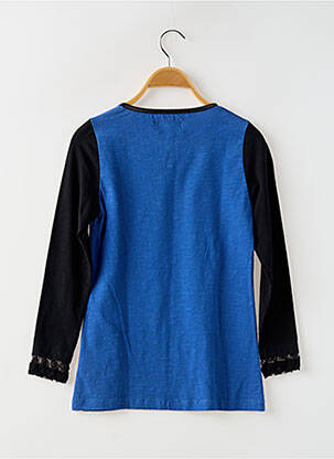 Tricou mâneci lungi mâneci lungi albastru LITTLE MISS BY CAPTAIN TORTUE femeie