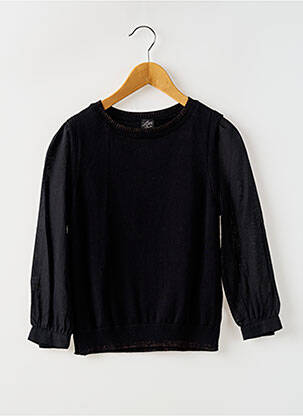 Pulover negru LITTLE MISS BY CAPTAIN TORTUE fată