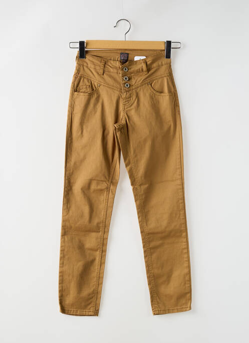 Pantalon slim galben LITTLE MISS BY CAPTAIN TORTUE femeie