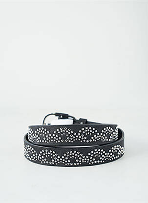 Curea efect material satinat negru CAPTAIN TORTUE femeie
