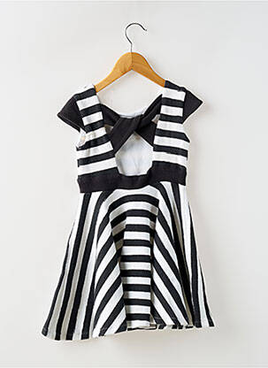 Rochie midi mâneci scurte mâneci scurte negru BOBOLI fată