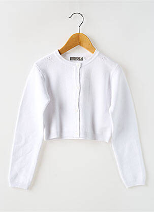 Vestă cu mâneci lungi alb LOSAN fată