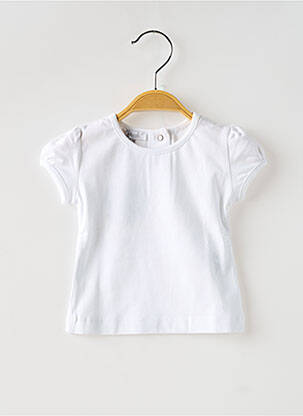 Tricou închidere cu nasturi la spate mâneci lungi alb ABSORBA fată
