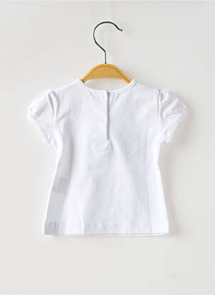 Tricou închidere cu nasturi la spate mâneci lungi alb ABSORBA fată