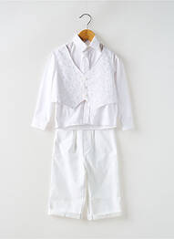 Set pantaloni croială dreaptă alb CHRISTELLA garcon