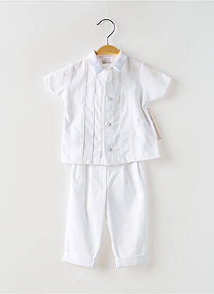 Set pantaloni talie elastică alb CHRISTELLA băiat