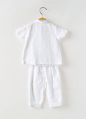 Set pantaloni talie elastică alb CHRISTELLA băiat